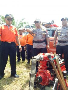 Wakapolda Kalteng Kombes Pol. Dedi Prasetyo tengah memberikan pemaparan terkait pencegahan karhutla